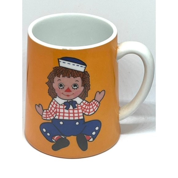 Vintage 1971 Schmid Bros. Inc. Musical Raggedy Andy Porcelain Coffee Mug - Picture 4 of 9